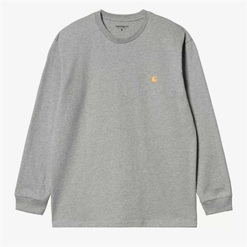 Carhartt WIP Chase T-shirt l/s Grey Heather / Gold